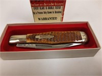 Case XX Cokebottle Bone handled knife, Mint