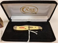 Case XX Mini Fisherman yellow handled knife