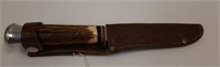 Sam Bohlin German knife in leather sheath