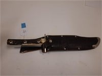 Orig. Linder-Messer German knife, leather sheath