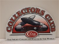 Case XX Collectors Club metal sign