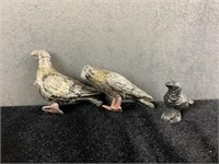 Miniature Cast Toy Birds