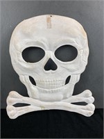 Antique Die Cut Halloween Skull & Bones
