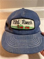 Vintage Denim Snap Back Hat Ranch