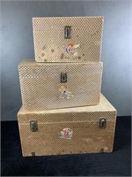 Stacking Toy / Doll Boxes - 3 Total
