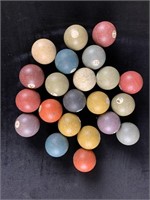 Collection of Vintage Old Pool Balls
