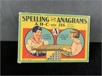 Antique Spelling & Anograms Boxed Game