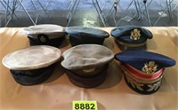 6 US Military Officer  Hats