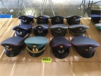 12 German Military Officer Hats