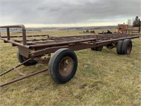 Pull type pipe frame hay trailer (32' x 9')