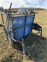 Blue calf tipping table