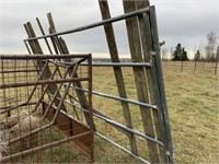 Large 12' x 7' High galvanized metal gate