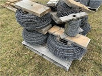 Pallet of slightly used barbed wire (EACH)
