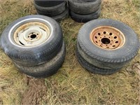 Assorted tires & rims (5)