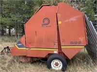 OMC 595 Roll Baler (parts), misc iron AND