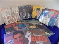 Lot 10 Elvis LPs