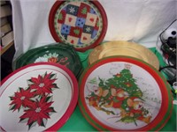 Plastic and Metal Serving Plates