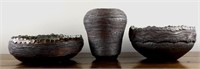 3 Piece Art Pottery Collection