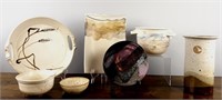 7 Piece Art Pottery Collection