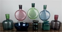 8 Piece Colored Glass Collection