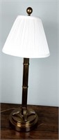 Brass Lamp with pleated Shade