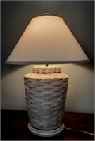 Large Wicker Lamp with shade