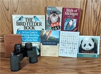 7 piece Outdoor Book Collection and Binoculars