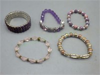 Lot of five (x5) adjustable bracelets!
