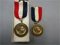Lot of two vintage 1962 fitness medals!
