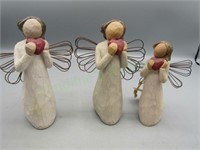 Lot of Willow Tree "Angel of the Heart" figurines!