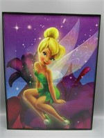 Vintage Tinker Bell framed Mylar poster!