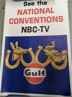 NATIONAL CONVENTIONS NBC TV GULF LITHO 1968