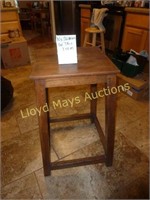 Antique Wood Lamp Table / Display Table