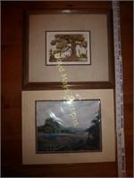 2pc Limited Edition Signed Texas Art Proofs