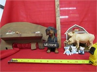 Pigs & Dog Figurines