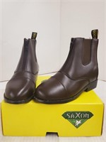 Saxon Equileather Boot Childs Size 4 Zip-Up