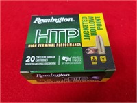 20 Rounds of Remington HTP 9mm Luger +P 115GR JHP