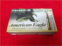 20 Rounds of Federal American Eagle 5.56x45mm 62GR