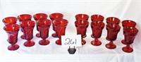 Fostoria Red Glassware