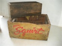 (2) Wood Boxes  Largest - 17x11x8 Inches