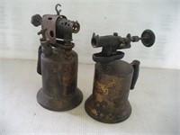 (2) Vintage Blow Torches  10 Inches Tall