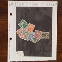 France Stamps #J80-J92 Mint LH Postage Due set