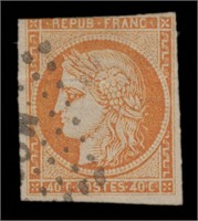 France Stamps #7 Used CV $475