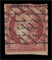 France Stamps #9 Used CV $800