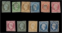 France Stamps #12 / 20 Used with varieties CV $450