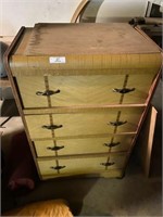 Vintage Waterfall Bed & Chest of Drawers