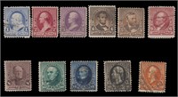 US Stamps #219, 222-229 Used CV $250+