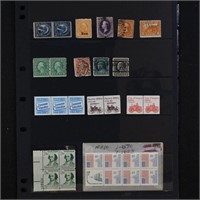 US Stamps Odds & Ends lot incl Used #218, 229, 404