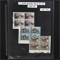 US Duck Stamps Federal Mint NH Plate Blocks RW46,