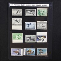 US Duck Stamps Federal Mint NH - 24 on Vario pages